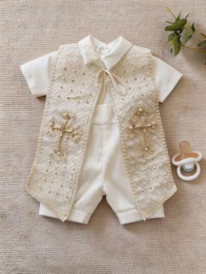 Traje Para Bautizo de niño Ropon Bautizo niño P18