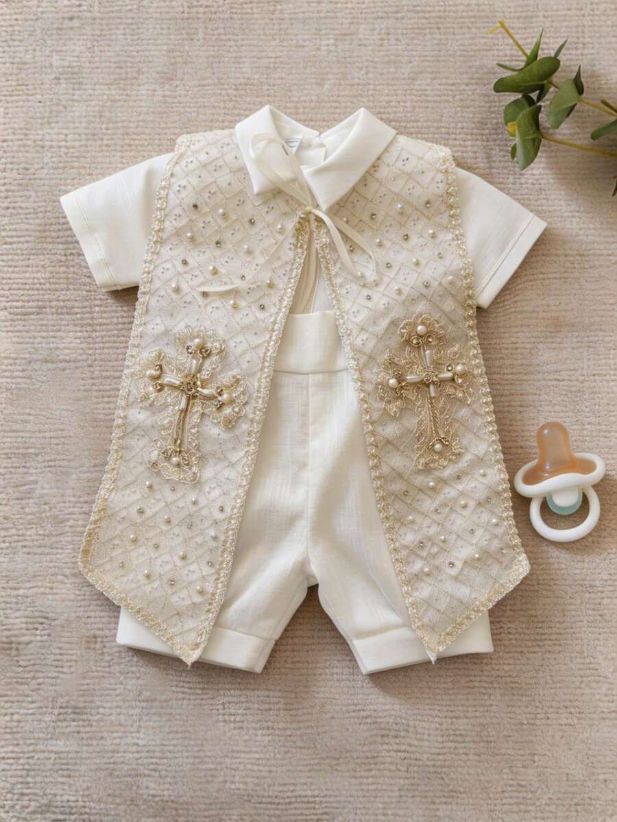 Baby Baptism Costume Ropon Baby Baptism P18 - Beige - View 1
