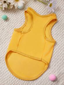 Bộ áo vest cho thú cưng in hình bánh mì và trứng, kiểu dáng giản dị, mềm mại và thoáng khí, chống rụng lông. - Nhiều màu - Xem 4