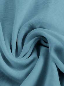 Linhara Plus Size Summer Casual Sleeveless Solid Color Shirt - Baby Blue - View 3