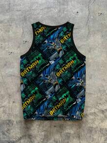 BATMAN X SHEIN Manfinity EMRG Herrlinne med heltäckande tryck och Joker-motiv i amerikanskt streetstyle - Multifärgad - Visa 2