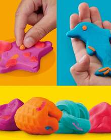 Hasbro 橡皮泥套装，派对礼品，15罐迷你装，多种颜色可选，适合儿童，可用作课堂奖励、奖品盒填充物、学校礼物和生日礼品袋，适合2岁及以上儿童。 - 彩色 - 查看 5
