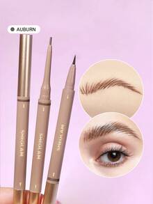 SHEGLAM Brows On Demand 2-In-1 Brow Pencil-Auburn Waterproof Liquid Eyebrow Pen Sweat-Proof Anti-Oil Brow Filling Outlining Eyebrow Cream Gel Makeup Brand Beauty Makeup Face Paint Cosmetic For Women Girls Perfect For Spring Summer Ideal For Y2K Fancy Fashion Suitable For Birthday Mother'S Day Gift Rave Party Ready Best Color - Auburn - View 1
