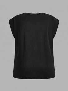 EMERY ROSE Bộ 3 món áo vest nữ cỡ lớn kiểu dáng thường ngày trang trí vỏ sò, thích hợp cho kỳ nghỉ hè. - Nhiều màu - Xem 9