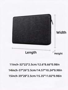 Ultra Slim Laptop Sleeve 11 14 15 Inch Splashproof Shockproof Portable Computer Case Lightweight Durable Zipper Bag For MacBook Tablet Padded Lining Anti Scratch - multicolor - View 13