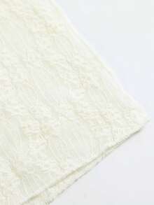 Swim Vcay Váy maxi ren xẻ tà bên hông dành cho nữ - Màu be - Xem 6