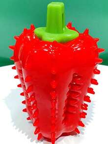 PETSIN 1 Quả bóng nhỏ hình giọt tiêu bằng chất liệu TPR, đồ chơi cho chó gặm, bàn chải đánh răng, đồ chơi đánh hơi cho thú cưng, đồ chơi giúp chó tự giải trí và thư giãn. - Nhiều màu - Xem 14