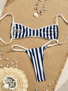 Swim Vcay Bộ đồ bơi 2 mảnh nữ mùa xuân/hè 2026 mới, họa tiết hoa ngẫu nhiên, kiểu dáng thanh lịch, thích hợp cho kỳ nghỉ biển. - Nhiều màu - Xem 2