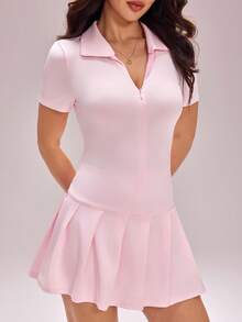 CourtClass Damkläder för golf - Rosa - Visa 6