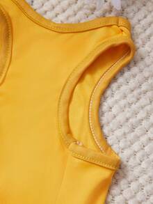 1件可爱小天使玩具熊印花宠物背心，黄色休闲款，柔软透气，防掉毛宠物衣服 - 黃色 - 查看 3