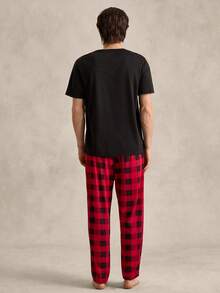 EverLounge Men Buffalo Plaid Print PJ Set / Pajama Set - Multicolor - View 2