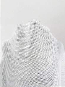Rafferiza Cárdigan corto de unicolor versátil y casual - Blanco - Ver 7