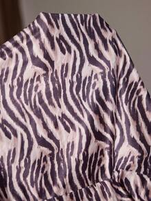 Slumberist 豹纹镂空吊带中长睡裙 - 彩色 - 查看 7