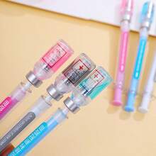 1/3pcs Creative Needle-Shaped Signature Neutral Pens, Simulated Injection Syringe Design Stress Relief Injection Pen, Random Color Delivery. School Supplies, Back To School Season - multicolor - View 12