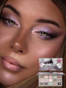 SHEGLAM Orchid Hour 15-Pan Palette Brand Beauty Makeup Face Paint Cosmetic For Women Girls Perfect For Spring Summer Ideal For Y2K Fancy Fashion Suitable For Birthday Mother'S Day Gift Rave Party Ready Best Color - Orchid Hour - View 5