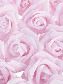 40pcs/Set Pink Artificial Flowers, Minimalist PS Foam Decorative Flowers, Home Decor (OPP Packaging) - Baby Pink - View 5