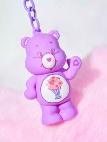 SHEIN X Care Bears Cartoon Bag Creative Hanger, Keychain, Gift - Purple - View 5