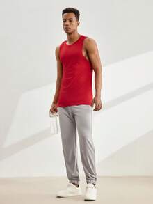 Driftmere Quần jogger nam in chữ, có dây rút ở eo và túi - Xám - Xem 9
