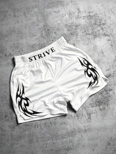 Manfinity EMRG Quần short nam in họa tiết thường ngày