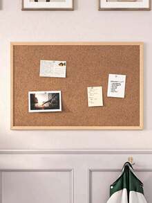 Papan Gabus Multifungsi untuk Dinding, Organizer Perhiasan Bingkai Kayu, Papan Visi untuk Foto & Catatan, Rak Penyimpanan Lucu untuk Kamar Tidur, Kantor Rumah - warna-warni - View 5