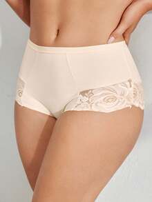 3pcs Contrast Lace Panty Lingerie - Multicolor - View 10