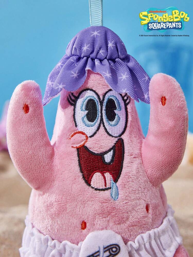 SpongeBob SquarePants | POKOJA LAND 1個聯名3D毛絨吊飾，可愛立體造型，經典設計，可掛在包包、書包上，適合所有年齡層包括青少年和成人，生日或週年紀念的獨特禮物 - 粉色 - 查看 2
