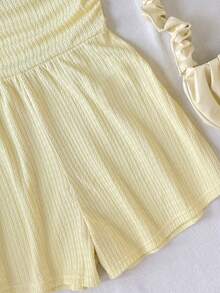 Tween Girl Tween Girls' Casual Everyday Comfortable Romper - Yellow - View 5