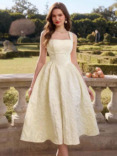 Vintamour Đầm nữ cổ điển thanh lịch có túi, họa tiết hoa jacquard, đầm dự tiệc, đầm trang trọng, đầm hè cho nữ, quần áo hè, trang phục hè cho nữ, trang phục lễ hội cho nữ, đầm lễ hội, trang phục ngày của mẹ, đầm thanh lịch cho nữ, đầm dự tiệc thanh lịch, đầm dự tiệc thanh lịch cho nữ, đầm dự đám cưới cho nữ, đầm tốt nghiệp, đầm dạ hội, trang phục đi nghỉ mát, trang phục lễ hội cho nữ, đầm lễ hội, đầm đồng quê cho nữ, đầm trắng.