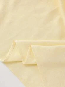 Selianne Women's Yellow Spaghetti Strap V-Neck Waist Gathered Ruffle Hem Dress, Gentle Style For Date And Outing, Minimalist Long Dress For Spring/Summer - Yellow - View 7