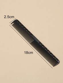 1 Lược cắt tóc màu đen, lược hai hàng dùng để cắt, gỡ rối và tạo kiểu tóc, dụng cụ thiết yếu cho salon. - màu đen - Xem 4