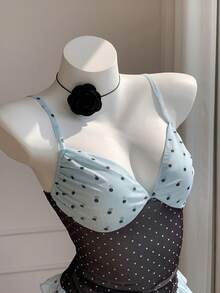 Comfortcana 2026 New Arrival Spring/Summer Women's Summer Casual Colorblock Polka Dot Print Camisole Festival Outfits For Women Festival Outfits For Women Festival Outfits For Women Beach Outfit For Women Vacation Outfits Women Y2k Peplum Top Polka Dot Top - Multicolor - View 7