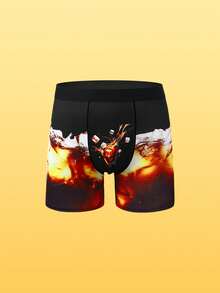 Notgurli Bộ 3 quần lót boxer nam in họa tiết tối giản. - Nhiều màu - Xem 3