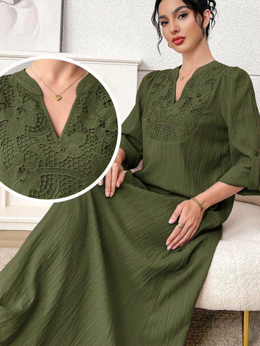 Al Najma Đầm nữ cổ chữ V kiểu Ả Rập, thích hợp cho tiệc tùng và du lịch.