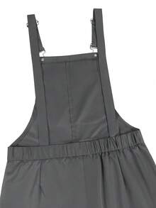 Major Grit Men's Casual Charcoal Gray Suspender Jumpsuit,Versatile Overalls Pants,Summer,Streetwear,City Break,Vintage,Vacation,,Party,Festival,Workout - Dark Grey - View 6