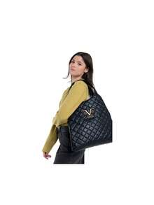 Gold Women's Top Handle Bags Black - Black - View 3