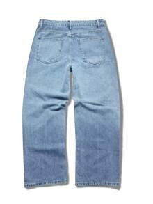 Manfinity EMRG Quần jeans ống rộng dáng thường ngày dành cho nam, kiểu dáng wash ombre. - Rửa nhẹ - Xem 5