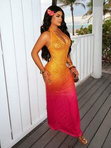 SHEIN SXY Women Long Dresses - Multicolor - View 7