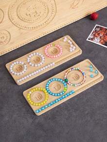 1PC Bamboo Beading Board For DIY Jewelry - Bracelet & Necklace Design Tray With Storage, High-Quality Craft Tool Mats, Perfect Gift For Girlfriends, No Power Required - primary color - View 12