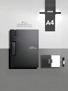 A4文件夹，美观实用，带夹子，360°翻转，多功能办公文件夹，横竖两用，便携式绘图板，办公学习必备，可折叠文件板，商务文件夹，学生办公学习用品，返校季必备 - A - 查看 15
