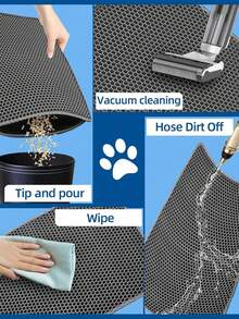 1Pc Large Double Layer EVA Material Mat Anti Splash Tracking Washable Trapping Mat Convenient Cleaning Multiple Sizes Available For Box Area Floor Protection - Multicolor - View 9
