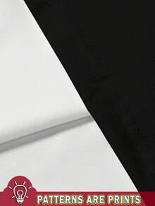 Manfinity Homme 男士条纹圆领修身短袖T恤和短裤套装 - 彩色 - 查看 4