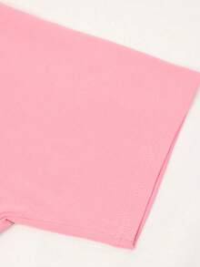 EMERY ROSE Áo thun nữ cổ tròn in họa tiết bờ biển Amalfi của Ý, kiểu dáng vintage, tay ngắn, thích hợp cho kỳ nghỉ hè. - Hồng - Xem 6