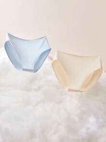 LUVLETTE Bộ 3 quần lót nữ cạp cao bằng cotton Plus - Màu đen - Nhiều màu - Xem 10