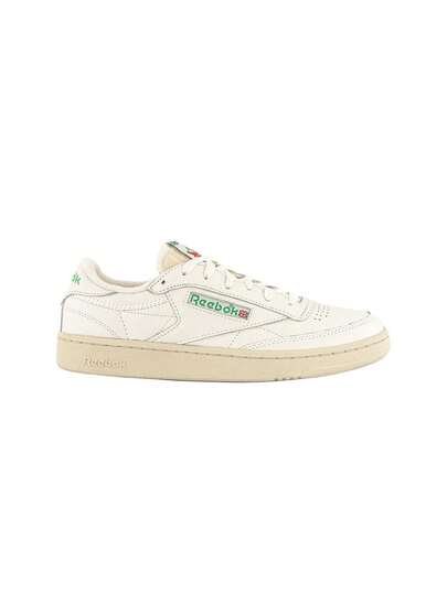 Reebok Club C 85 Women's Casual Athletic Shoes Chalk Paper White Glen Green 1000003171029
