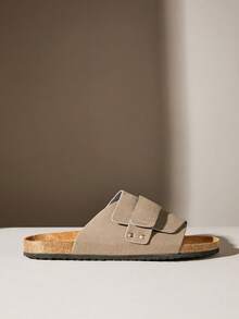 SHUZIA Men's Comfortable Arch Support Adjustable Strap Cork Footbed Sandals - Beige - View 5