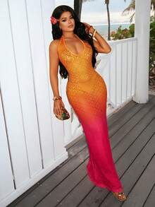 SHEIN SXY Women Long Dresses - Multicolor - View 5