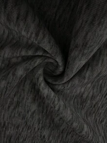 Quần short nữ cỡ lớn dáng rộng, thoải mái, có dây buộc, thích hợp mặc hàng ngày, dự tiệc và đi nghỉ mát. - Màu xám đen - Xem 7