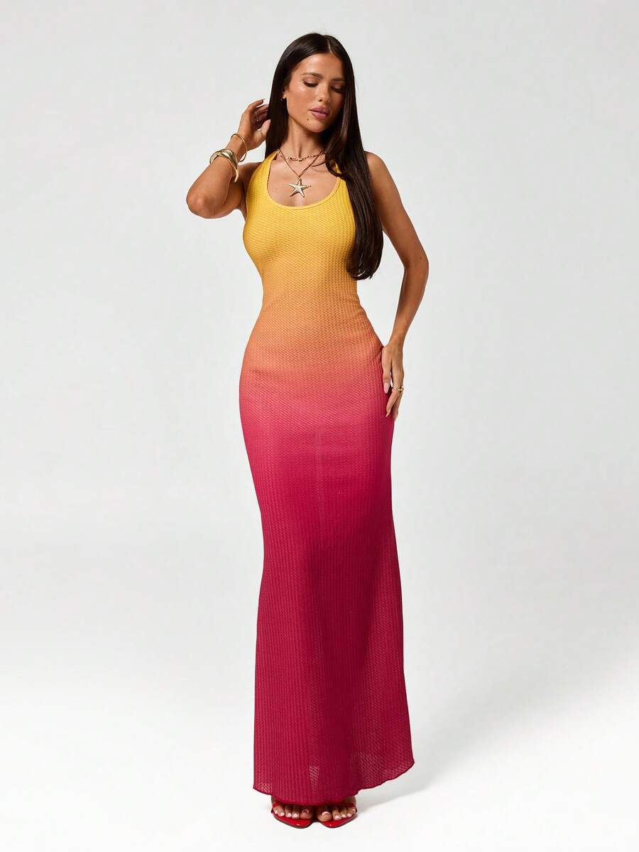 SHEIN ICON Women's Color Block Casual Sexy Party Golf Dress Pastal ...