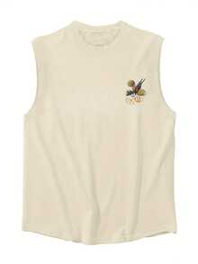 Manfinity Dauomo Camiseta de tirantes casual con estampado para hombre en verano - Multicolor - Ver 2