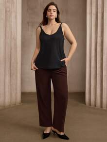 Flouryn Set de 3 piezas de camisetas de punto de unicolor para mujer de talla grande - Multicolor - Ver 6